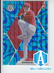 2021 Panini Mosaic Spencer Howard Rc Reactive Blue Mosaic Prizm Phillies 207